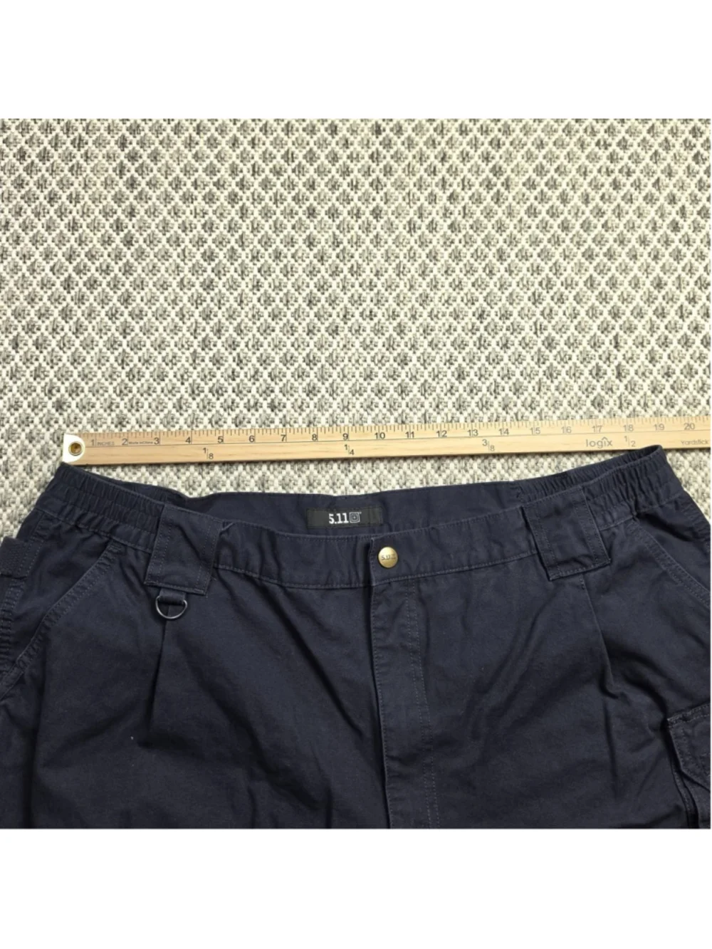 5.11 Tactical Mens 42 Navy Blue Cargo Shorts Military Utility Work Outdoor